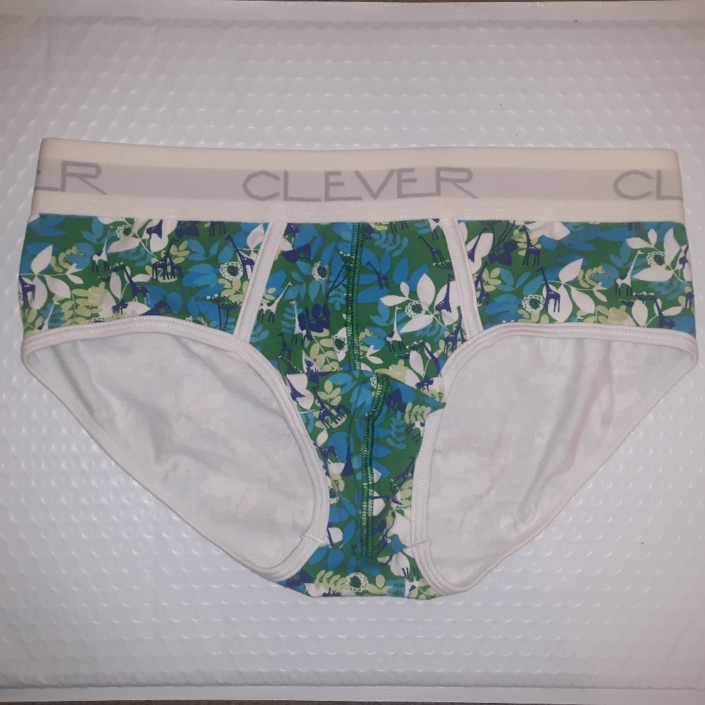 Clever Green Multicolor Floral Animal Printed Cotton Briefs Size L